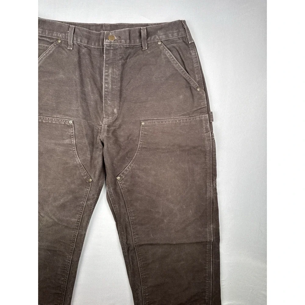 Carhartt B136 DKB Double Knee Carpenter Work Pants Chocolate Brown 36x36